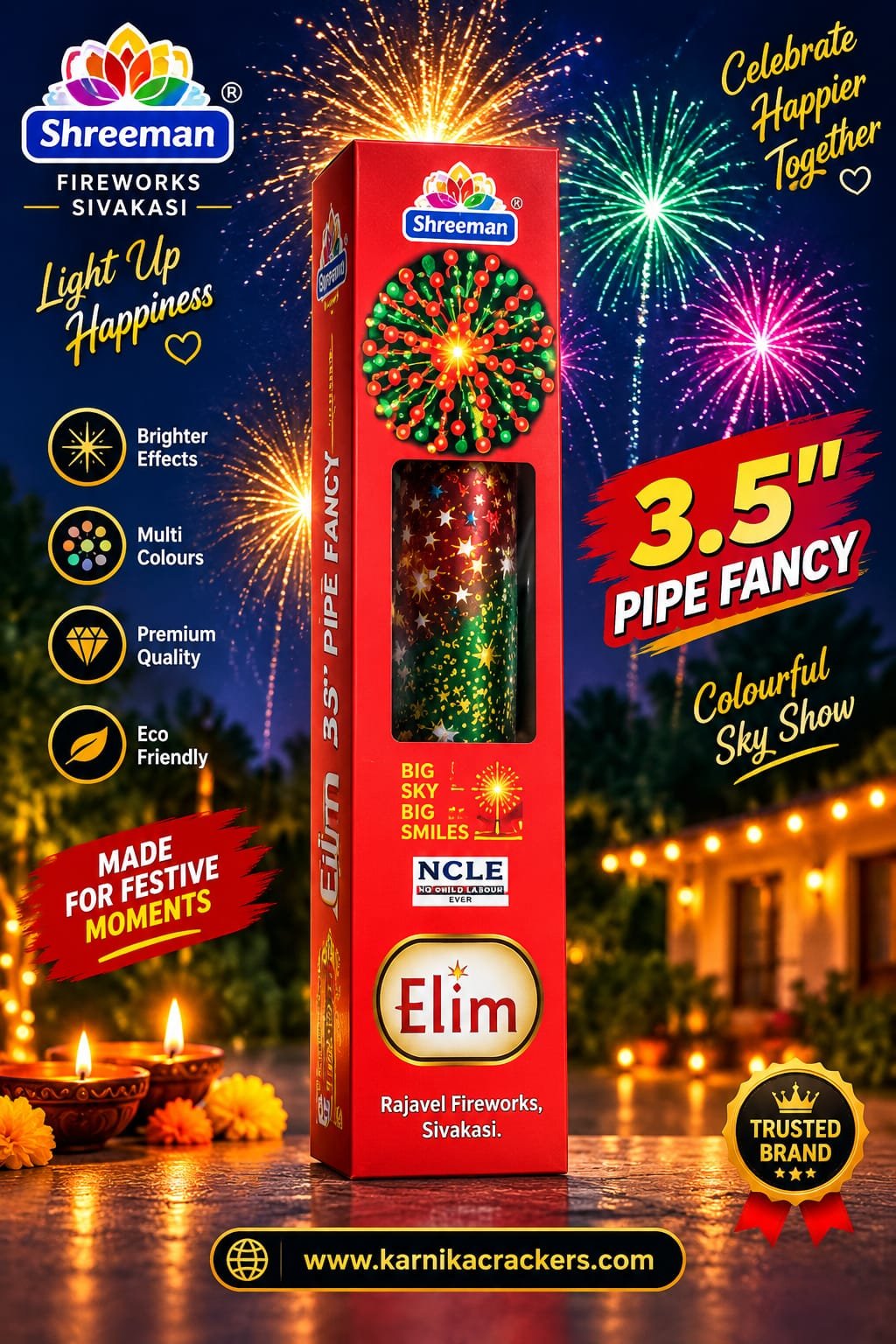3 1/2' Fancy Pipe (7 Varieties)