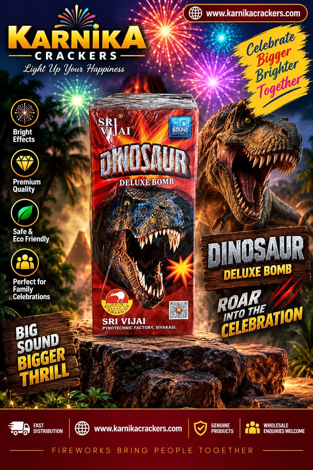 Digital Bomb & Dinosaur Srivijai (10Pcs)