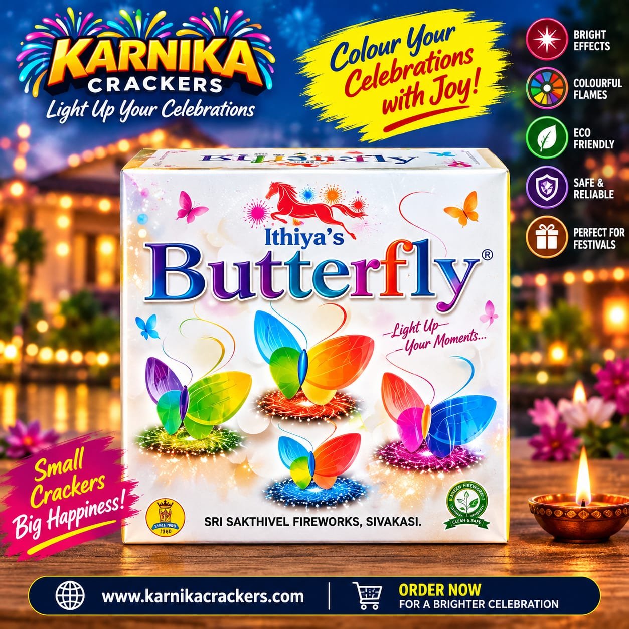 Butterfly Multi Color (10Pcs)