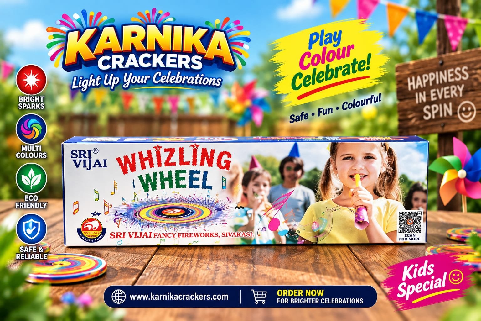 Whistling Wheel Chakkar(5PCS)