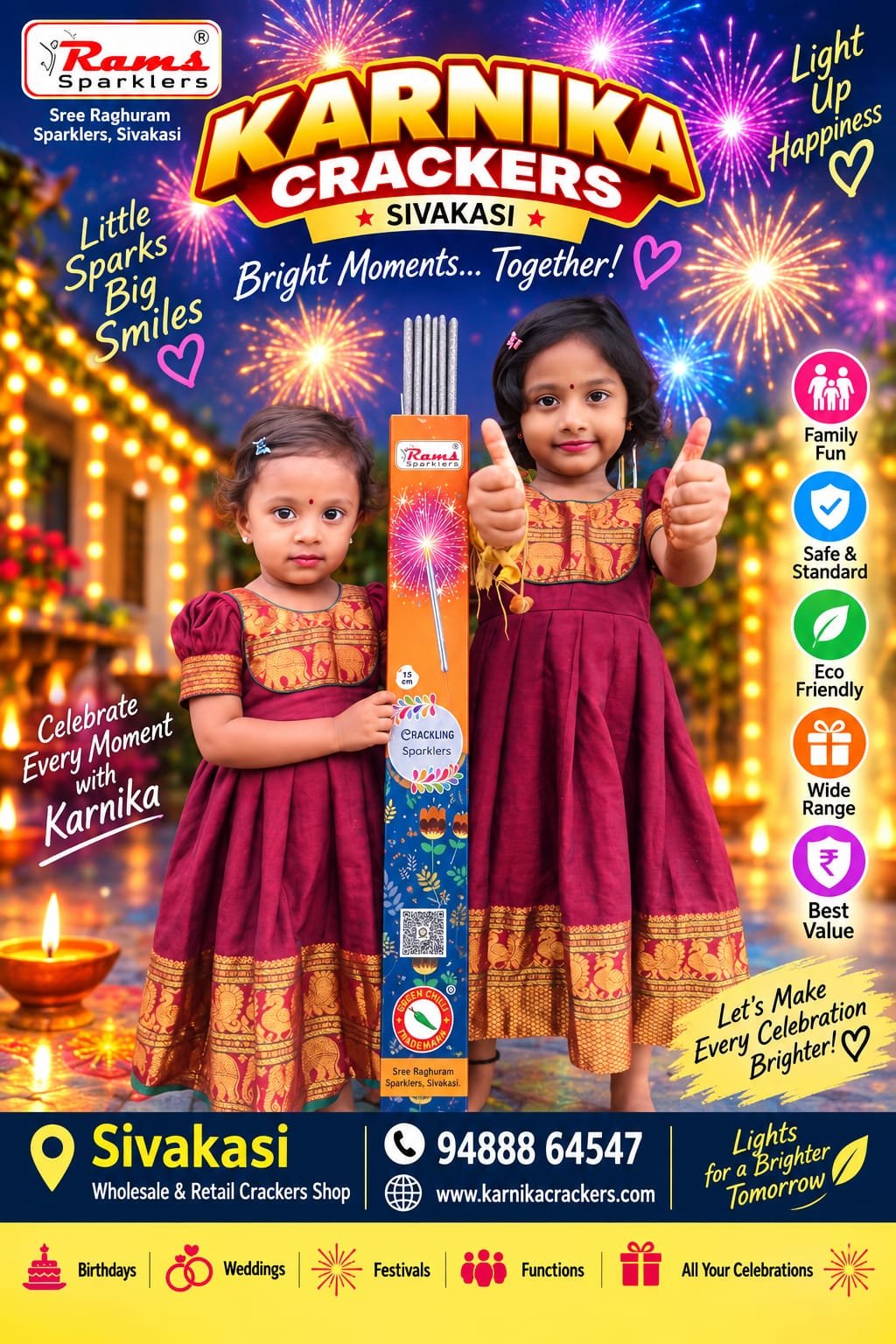 15cm Colour Sparklers