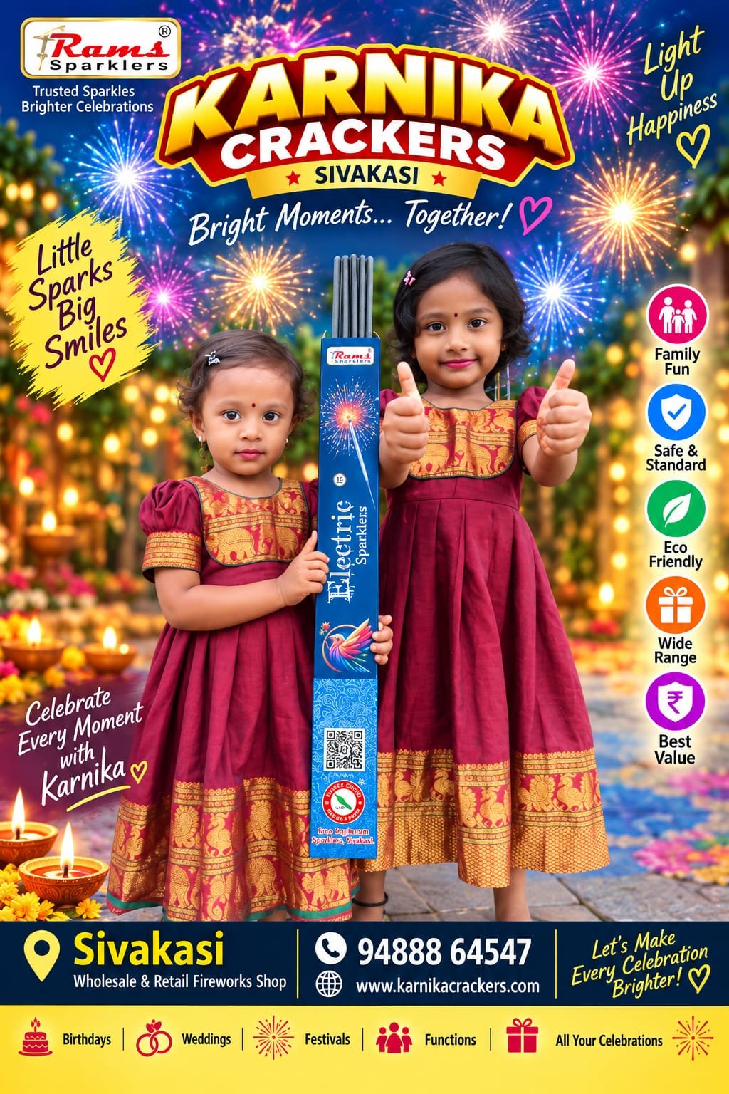 30cm Electric Sparklers (5PCS)